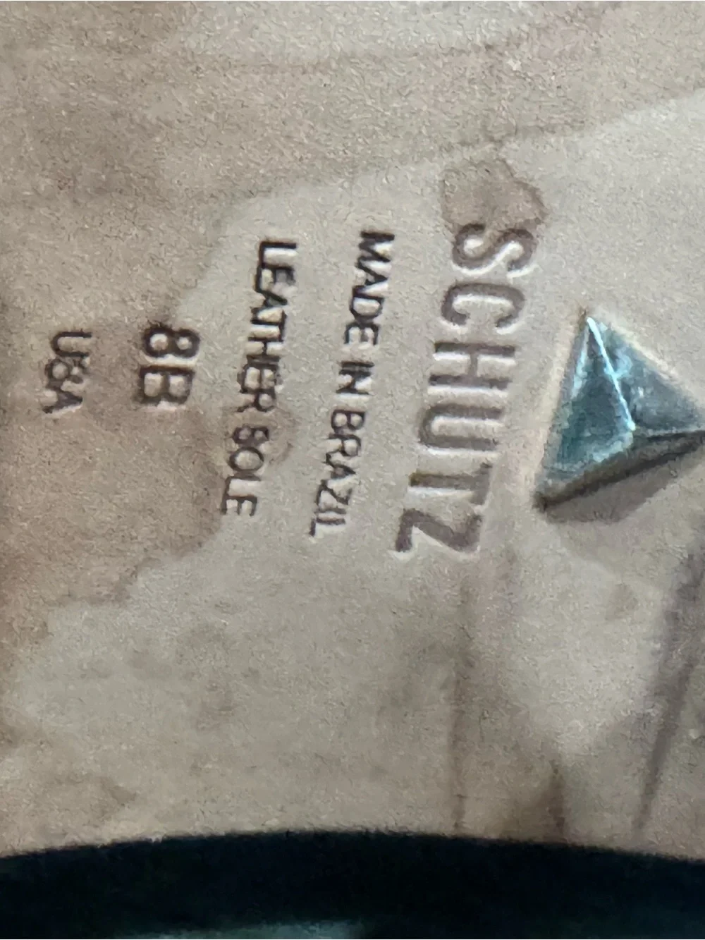 Schutz Maryana Black Croc Embossed Leather Knee High Boots US 8 EU 38